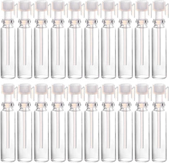 Healifty 100Pcs Perfume Tester Bottles Aromatherapy Fragrance Perfume Tester Bottles for Women Men Perfume, Transparent Dropper