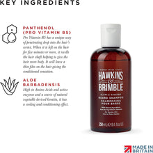 Hawkins & Brimble Beard Shampoo for Men, 250ml - Wash Softens Support Growth & Maintain Chin Fuzz