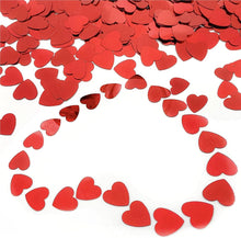 1100 Pcs Red Heart Shaped Confetti Metallic Glitter Foil Love Heart Confetti Hearts Table Confetti Table Decorations for Wedding Engagement,Anniversary,Baby Shower,Birthday Party Decorations,30g