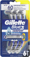 Gillette Blue III Disposable Razors - Pack of 6