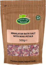 Himalayan Bath Salt with Rose Petals 500g - Free UK Delivery