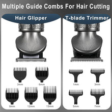 Hatteker Beard Trimmer Kit for Men Professional Hair Clipper T-Blade Trimmer Beard Hair Shaver, Hair Cuttint Kit Body Grooming Kit Cordless 6 in 1