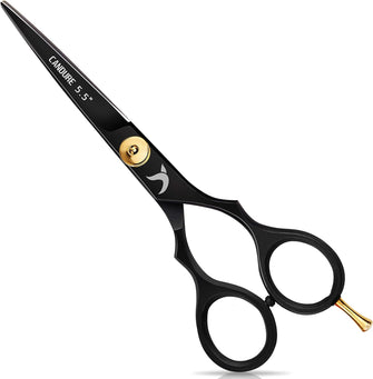 Candure Hairdressing Scissor Hair Scissor for Professional Hairdressers Barbers Stainless Steel Hair Cutting Shears for Salon, Men, Women, Children and Adults 5.5" Inch