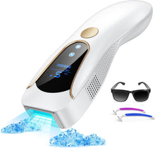 IPL Laser Hair Removal with Cooling System,Upgraded 3 Function,999,000 Flashes,9 Energy Levels,Painless Hair Remover Device for Face Armpits Legs Arms Bikini Line,Women and Men