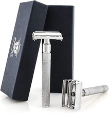 Haryali London Butterfly Safety Razor - Double Edge Safety Razor - Steady Grip Handle - Metal and Steel Finish - Reusable Safety Razor - Women and Men Suitable