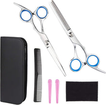 Hair Scissors Set Professional Stainless Steel Hair Cutting Scissors and Hairdressing Thinning Scissors for Home, Salon or Barbers Use