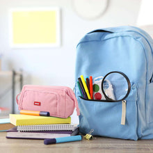 Mamowla Large Pencil Cases for Girls Super Big Pencil Case for Women Zipper Smoothy Duarable School Pen Pouch Holder Stationery Organizer Duarable for Teenage Girls Boys Pink