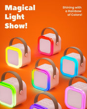 Kids Karaoke Machine 2 Microphones: Gift for Girls Boys Kids Birthday Present - Mini Karaoke Machine with Karaoke Wireless Microphones - Portable Music Speaker Toy for Ages 3-12 Children - Pink 2 Mics