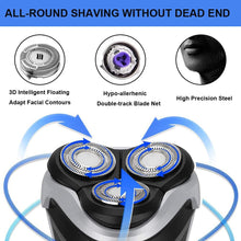 3 Pack Replacement Shaver Heads for Philips Norelco HQ8 PT720 PT725 PT815 PT860 AT890 AT899 AT750 Series, Men Electric Shaving Heads Blades Trimmer Razor Accessories Replacement Rotary Heads