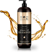 Argan Deluxe Shampoo for women and men - Argan oil haircare for dry, broken and straight hair in salon quality - Argan oil hair cleaner from Morocco - 1000 ml