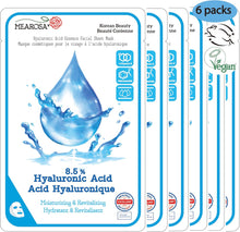 MEAROSA Dermatologically tested, 8.5% Hyaluronic Acid, Niacinamide, Vitamin E Essence Facial Sheet Masks Sensitive skin Vegan Formula Hydrating & Nourishing Premium Quality Natural ingredients