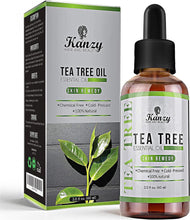 Kanzy Tea Tree Oil for Skin 60ml Treatment for Hair, Face & Nails Natural Vegan Organic Tea Tree Essential Oil