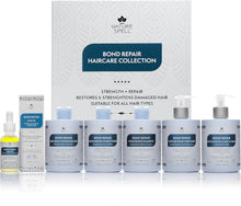 Nature Spell Bond Repair Haircare Collection - Restores & Strengthens Damaged Hair - 6 Step Routine  Bond Repair Shampoo and Conditioner, Bond Builder, Leave In Conditioner, Hair Mask, Bond Hair Oil