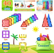 Magnetic Tiles, Kids Toys, Magnets Toys for Children, Magnetic Blocks, Building Toys, Montessori Toys for Boys and Girls, From 3 Years Old