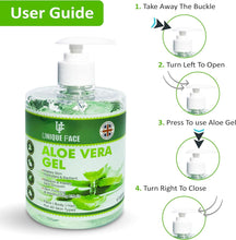 FRO Pure Aloe Vera Gel,100 Percent Natural & Organic Aloe Vera Gel, Soothing & Hydrating, With No Sticky Residue, Gluten Free, Cruelty Free, Freshly Made., 500 ml (Pack of 1)