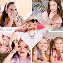 LauCentral 73 Pieces Charm Bracelet Making Kits, Jewelry Making Supplies Beads DIY Art Crafts Supplies Set with Snake Chain String for Christmas Gifts for Girls Teens Children Age 8-12