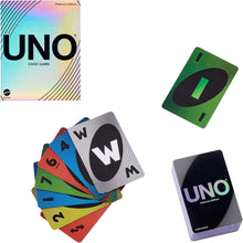 Mattel Games UNO Platinum Edition Card Game for Movie for Family Night, Game Night, Travel, Camping and Party, Premium Collectible Cards, HPY61