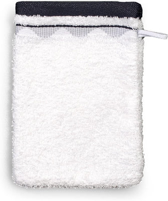 frottana Smooth Waves Wash Mitt 20 x 15 cm 100% Cotton Snow