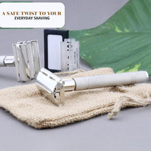 Haryali London Shaving Kit - 6pc Shaving Set - Synthetic Silver Tip Shaving Brush - Butterfly Safety Razor - Razor Cover - Shaving Soap - Shaving Bowl - Alum Block