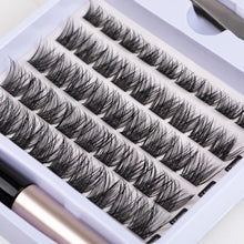 Lanciley Individual Lashes 45 Clusters Lashes CC Curl DIY Eyelash Extension Kit at Home for Make-up Beginner False Eyelashes with Eyelash Glue Tweezers 10/12/14/15/16mm Easy to Use - Fluffy Style