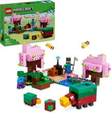 LEGO Minecraft The Cherry Blossom Garden Toy for 8 Plus Year Old Boys & Girls, with a Sunny Character Figure, Sniffer, Zombie and Bees, Hands-on Video-Game Set, Gamer Gift for Kids 21260