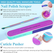 Gel Nail Polish Remover, Gel Polish Remover - Quick & Easy Remove in 3-5 Mins, Gel Remover with Gel Polish Scraper and Nail File, No Damage To Nails