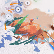 CAYUDEN Paint by Numbers for Adults, 16x20 inch Acrylic Oil Painting by Numbers Kits for Adults Kids Art Crafts Painting Numbers Kit with 3 Brushes Paints by Numbers on Canvas for Adults Beginner Kids