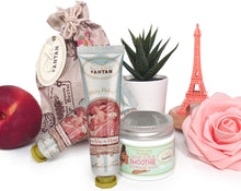 Hand Set: 1 Hand Scrub + 2x25ml Hand Cream Un Air d'Antan / Perfume: Rose, Peach, Patchouli/Hand Balm with Sweet Almond Oil & Shea Butter/Paraben Free/Small hand Cream/Nail Cream/Hand Care/Soft Skin