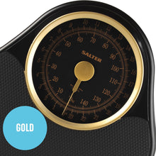 Salter 145 GFEU16 Doctor Style Mechanical Bathroom Scale  Body Weighing Scales, 150 KG Capacity, Easy Read Dial with Rotating Pointer, Large Platform, For Weight/Fitness, No Battery Required, Gold