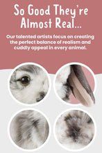 Living Nature Grey Dutch Lop Eared Rabbit Stuffed Animal Plush Toy  Fluffy Soft Toy Gift for Kids  Boys and Girls Doll  Naturli Eco-Friendly  26 cm