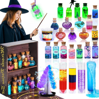 Ltteaoy Magic Kits Glow Wizard Potion Bottles,Magical Potion Making Kit Children Science Experiments for Kids Craft Kits Creative Easter for Girls Boys 6 7 8 9 Year Olds