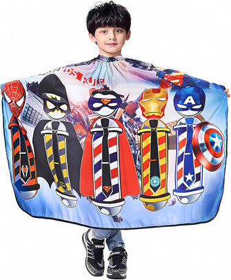 DOKKIA KIDS Barber Cape Haircut Hair Cutting Children Toddler Boys Girls Hairdressing Salon Styling Cloth Apron Cover Gown