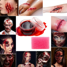 immetee SFX Makeup Kit, Special Effect Face Body Paint Halloween Makeup, Face Paint Oil Palette+3 Scar Wax+1 Fake Blood+4 Paint Brushes+1 Spatula+1 Stipple Sponge+1Palette.