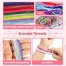 Jovicos Friendship Bracelet Making Kit, Arts and Crafts for Kids Ages 6-12, DIY Bracelet Making for Kids Creative Gifts, Girls Toys 6 7 8 9 10 11 12, Kids Travel Activity Set Birthday Gifts