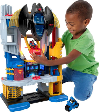 Imaginext DC Super Friends Batman Playset Ultimate Headquarters 2-Ft Tall with Lights Sounds Figures & Accessories for Ages 3+ Years, HNW08