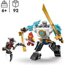 LEGO NINJAGO Zanes Battle Suit Mech - Ninja Toy with 3 Minifigures - Dragons Rising Role-Play Set - Birthday Gift Idea for 6 Plus Year Old Boys & Girls 71827