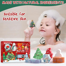 MAQUITA Christmas Bath Bombs, 6 Christmas Surprise and Secret Blind Box Designs-Elk, Snowman, Christmas Tree House, Santa Claus..Best Gift for Boys and Girls