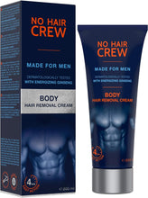 2 X NO HAIR CREW Body Hair Removal Cream  Depilatory Cream Made for Men, 200 ml (Set 2 x 200ml)