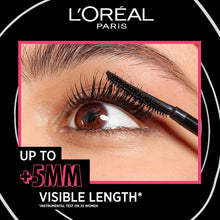 L'Oral Paris Telescopic Mascara, Long-Lasting 36H Lift, Visible Lash Length Up to +5mm, No Clumping & No Smudging & No Flaking, Telescopic Lift, Black