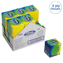 Kleenex facial tissue Box 8825 - soft, strong and absorbent - 12 x 56 (672 facial tissues) white, 3-ply, fragrance-free