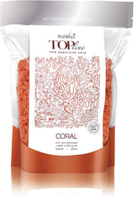 Italwax Top Line Hypoallergenic Hot Bead Wax Depilatory Waxing Pellets Solid Film Beans, Painless Gentle Hair Removal for Sensitive Skin 750grm (Coral)