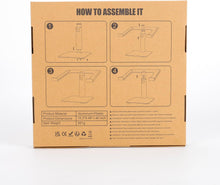 Babacom Laptop Stand for Desk, 8 Adjustable Height Aluminum Laptop Riser, Ergonomic Computer Stand Sit to Stand Laptop Cooling Pads Compatible with MacBook, Air, Pro and More 10"-16" Notebooks-Black