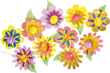 Galt Flower Lights - Creative Cases Childrens Arts & Crafts Set, Floral LED Fairy Lights & Craft Kit for Kids - With Batteries, Colouring Pens, Guide & Pre-cut Paper Flowers - Ages 7 Years Plus