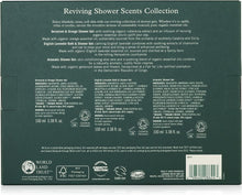 Neals Yard Remedies Reviving Shower Scents Collection Gift Set  Uplifting Shower Gels With Organic Essential Oils  Vegan Shower Gels Made With Organic Ingredients