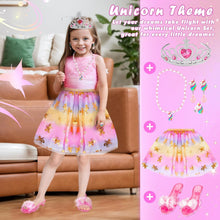 INSPIMYST Princess Dress Up Shoes, Princess Costume for Girls Toys Pretend Jewelry Accessories for 3 4 5 6 Aged Girls Birthday Halloween Gifts