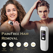 IPL Hair Removal Device, Portable Home Permanent Laser Hair Removal with 999,990 Flashes,Auto and Manual Modes Laser Hair Removal kit for Women and Men Body Armpit, Arm, Bikini and Legs Painless