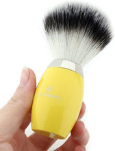 Jag Shaving Classic Yellow Super Mens Shaving Brush with Synthetic Hair Beard and Moustache Wet Clean Shave