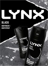 LYNX Black Duo Body Spray Gift Set Body Wash & Deodorant perfect for his daily routine 2 piece