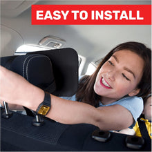 Royal Rascals Baby Car Mirror for Back Seat - Shatterproof Car Mirror Baby Rear View w/360 Rotation, Adjustable Straps & Sturdy Mount, Baby Essentials for Newborn Safety + Baby on Board Sign, Black