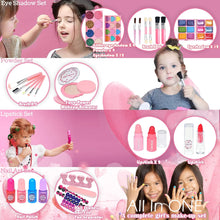 Kids Makeup Sets For Girls Toys - Children Makeup Sets For Girls Washable Make Up Set, Childrens Princess Play Games Toy Presents, Little Girl Birthday Gifts Set For Age4-12 Year Old
